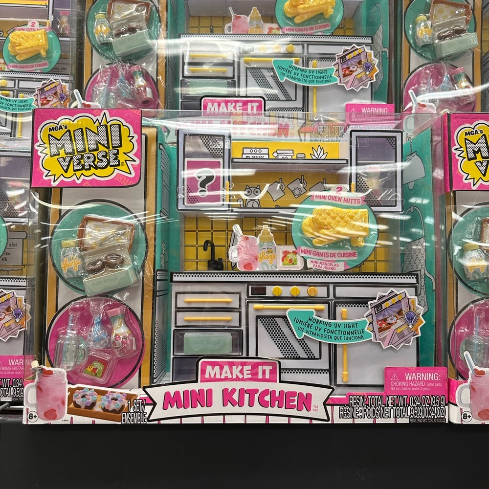 Mini Kitchen Playset - Pink and Yellow